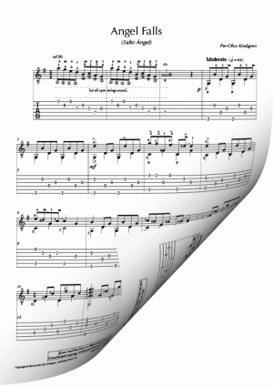 Angel Falls (sheet music + TAB)