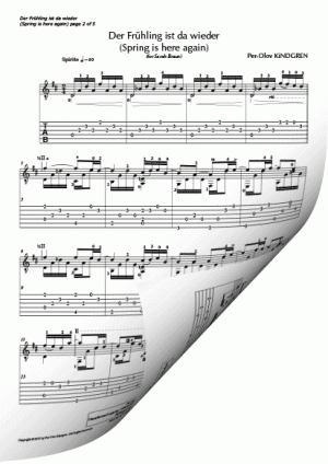 Spring is here again (Fruhling ist wieder da) (Sheet music + TAB)