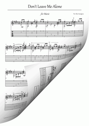 Don't Leave Me Alone (Sheet music + TAB)