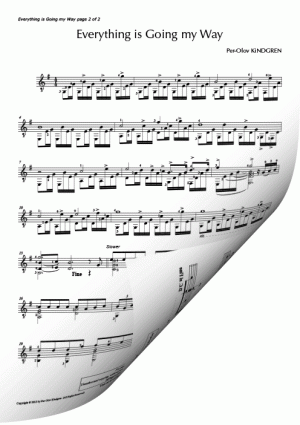 Everything is going my Way (sheet music)