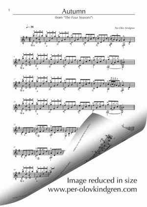 Autumn Four Seasons (Sheet music)