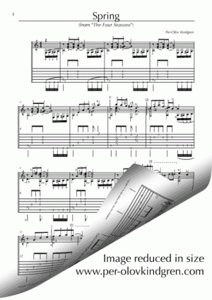 Spring Four Seasons (Sheet music + TAB)