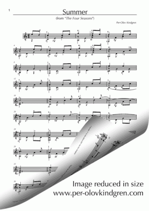 Summer Four Seasons (Sheet music)