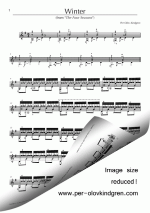 Winter from The Four Seasons (sheet music)