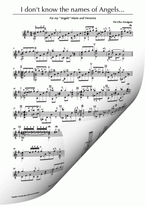 I don't know the names of Angels (sheet music)