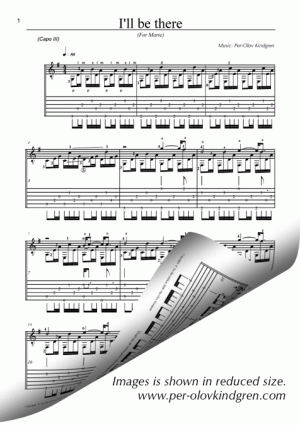I'll be there (sheet music + TAB)