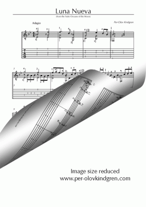 Luna Nueva (sheet music + TAB)
