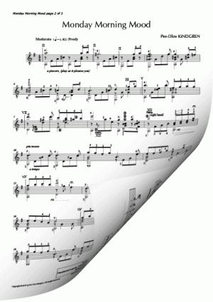 Monday Morning Mood (sheet music)
