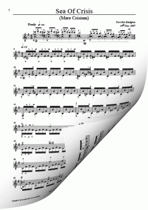 Sea of Crisis (sheet music)
