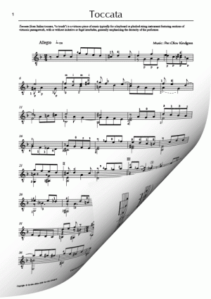 Toccata in d-minor (sheet music)