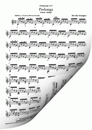 Prelonga (sheet music)
