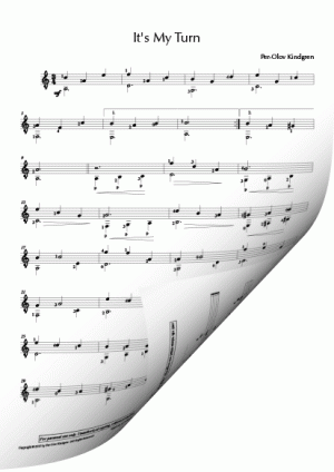 It's My Turn (sheet music)