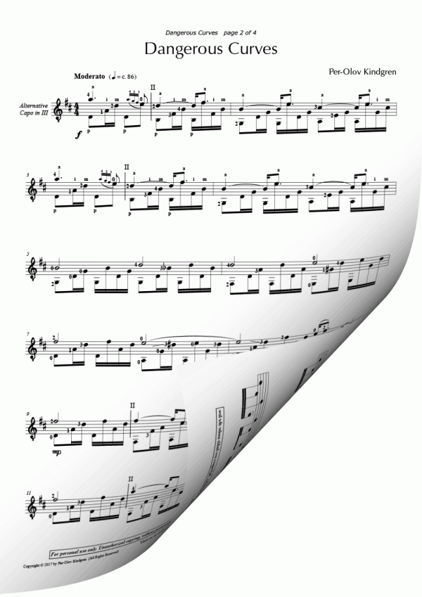 Dangerous Curves (Sheet Music)