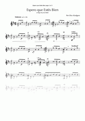 Espero Que Estés Bien (I Hope You Are Well) (Sheet Music)