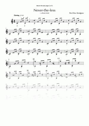 Nevertheless (Sheet Music)