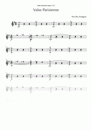 Valse Parisienne (sheet music)