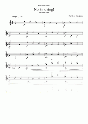 No Smoking! (sheet music)