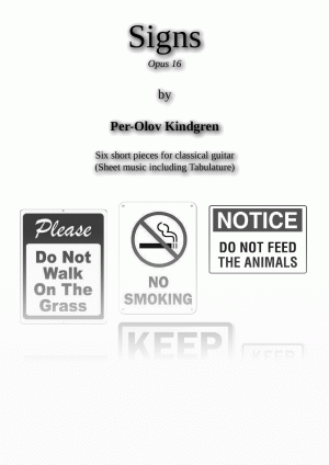 Signs Op. 16 No. 1-6 (sheet music + TAB)