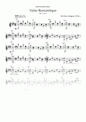 Valse Romantique (sheet music)