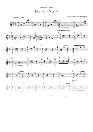 Psallein No. 4 (sheet music)