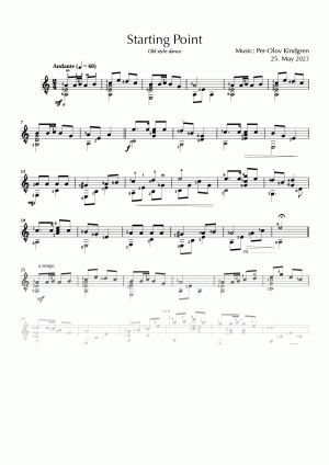 Starting Point (sheet music)