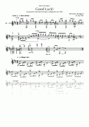 Good Luck! (sheet music)