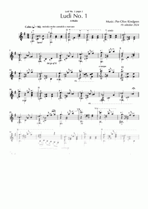 Ludi No. 1 (sheet music)