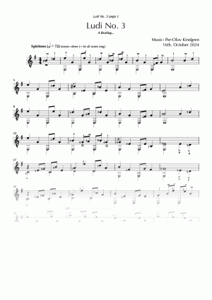 Ludi No. 3 (sheet music)